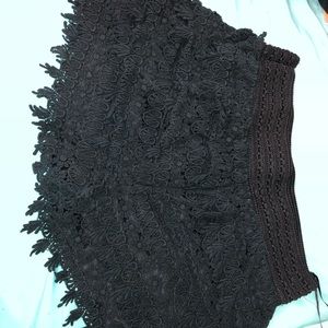 Black Lace Shorts